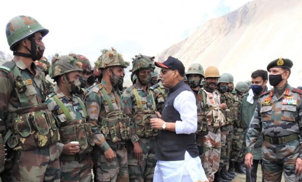 Defence minister rajnath singh at chinese border